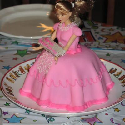 Barbie Doll Style Cake