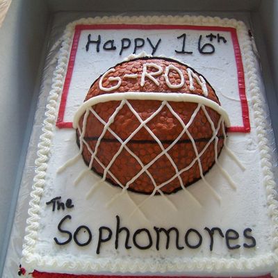 Basketball Hoop Birthday Cake