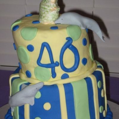 Non-Sensical 40Th Birthday Cake