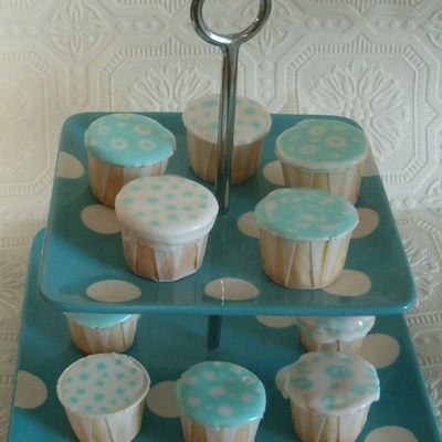 Funky Blue Cupcakes