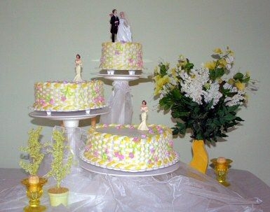 Heart Basket Weave Cake
