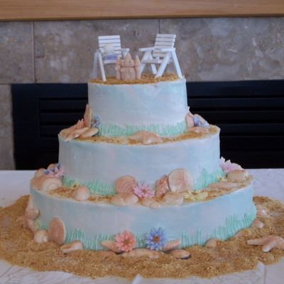 Beach Wedding Cake