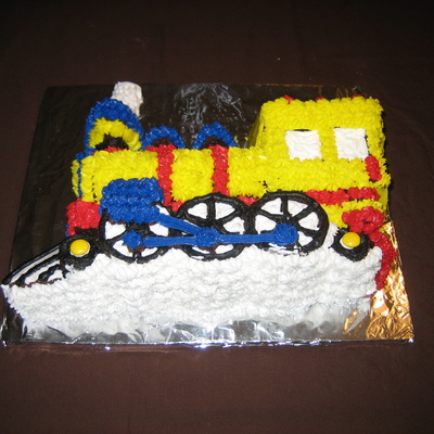 Train Engine Cake
