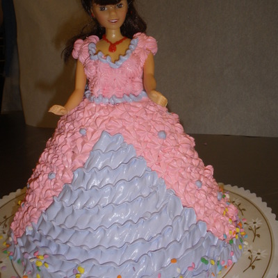 Barbie Doll Cake