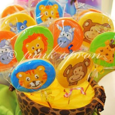 Jungle Safari Cookie Lollipops