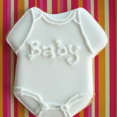 White Onesie Cookie