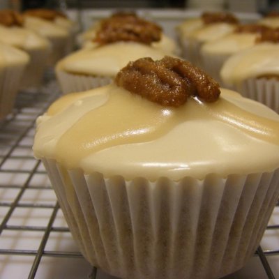 Sweet Potato Bourbon Cupcake