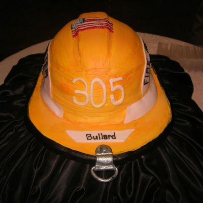 Back View Of Fire Hat