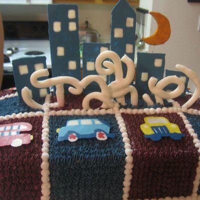 Completed City Cake