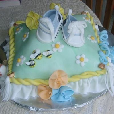 Baby Boy Converse Cake