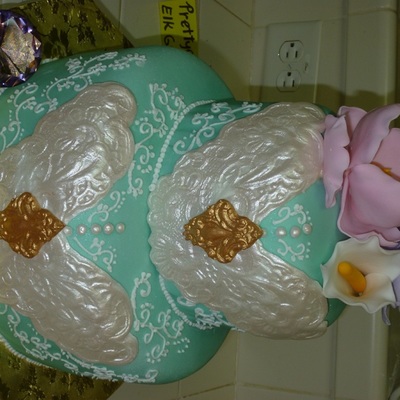 Tiffany Blue Surprise Birthday Cake