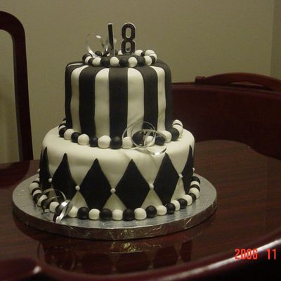 Black & White Fondant