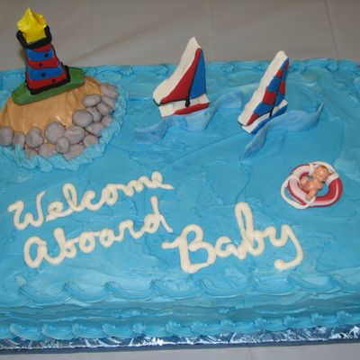 Nautical Theme For Baby Shower Cake