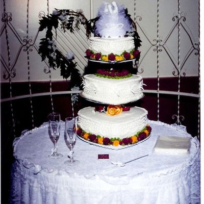 Heart Shaped Wedding Cake