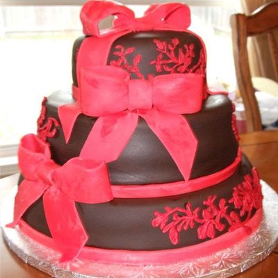 40Th Anniversary Cake- Ruby Anniversary