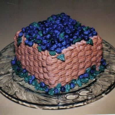 Basket Of Blueberries
