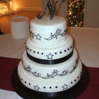 Mitch And Cristina's Wedding Cake.