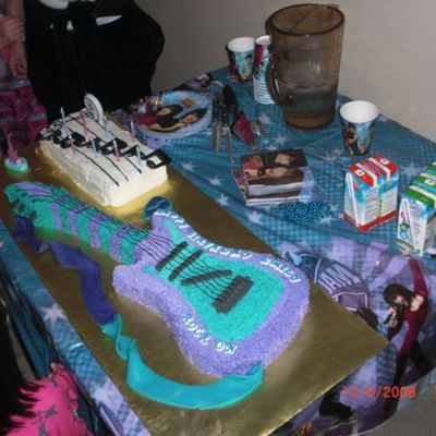 Camp Rock Guitar Cake