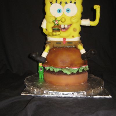 Spongebob On A Krabby Patty
