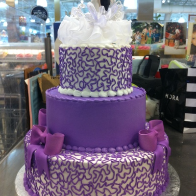 Purple Wedding Cake