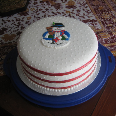 Round Christmas Cake