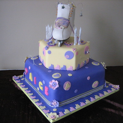 Ice Skate Cake