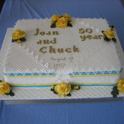 50Th Wedding Anniversary Cake