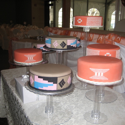 8 Tiered Round Wedding Cake