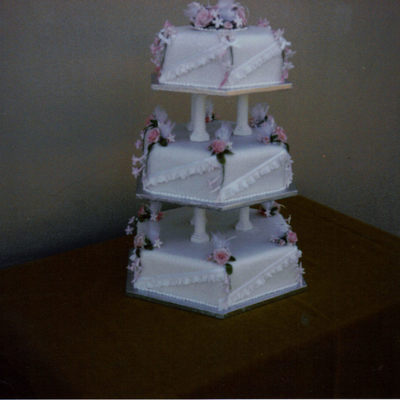 3 Tier Hexagonal Cake
