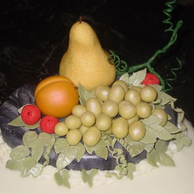 Birthday Still Life - Marzipan Close-Up