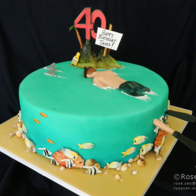 Ocean Snorkellor Cake