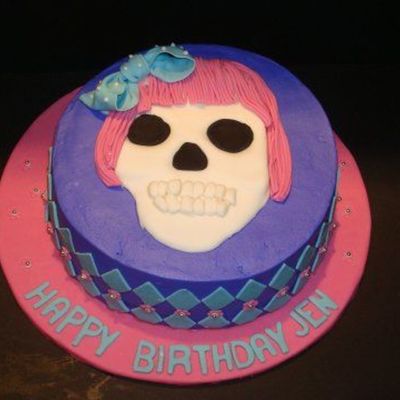 Jen's Skull Cake