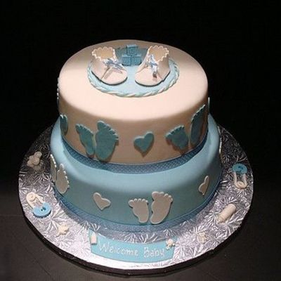 Blue Baby Footprints