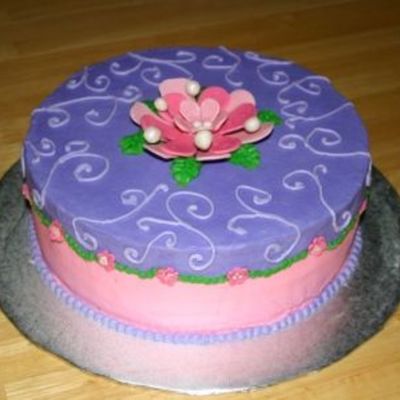 Pink And Purple Cake