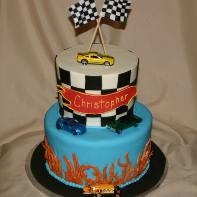 Hot Wheels Cake