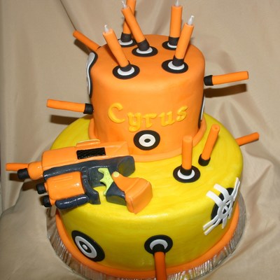 Nerf Gun Cake