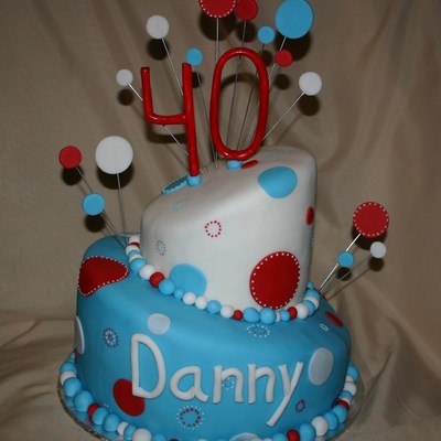 Red White And Blue Cake