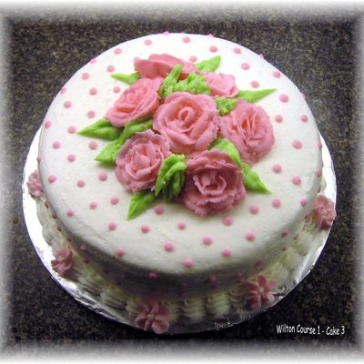 Wilton Course 1 - Cake 3