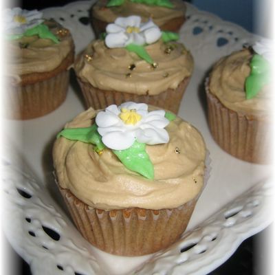Coffee Walnut Cupcakes With Coffee Buttercream
