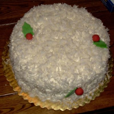 Christmas Coconut Cake