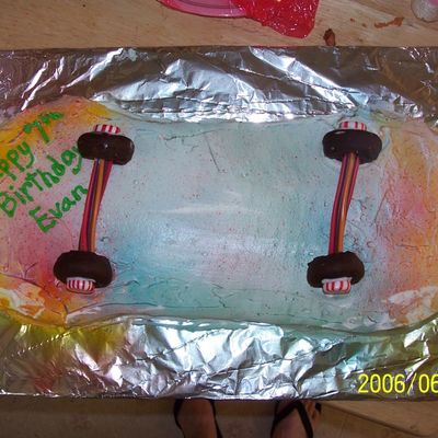 Skate Board Cake