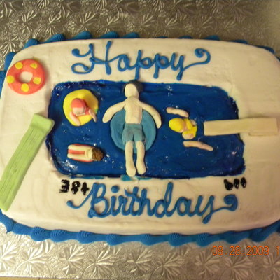 Swimming Pool Cake