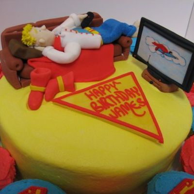 Superman Birthday Cake
