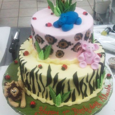 Jungle Birthday Cake