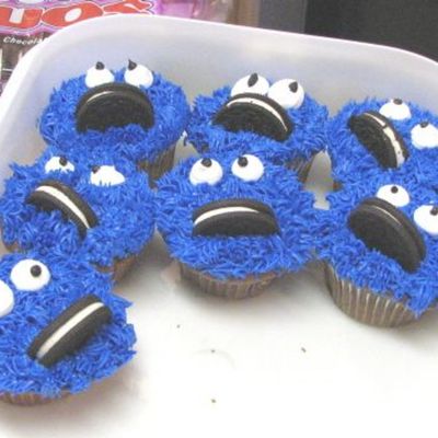Cookie Monster Cupcakes