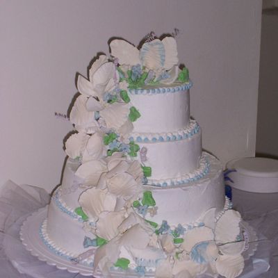 Orchid Wedding Cake