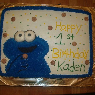 Cookie Monster Cake