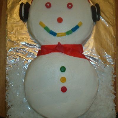 Snowman Cake