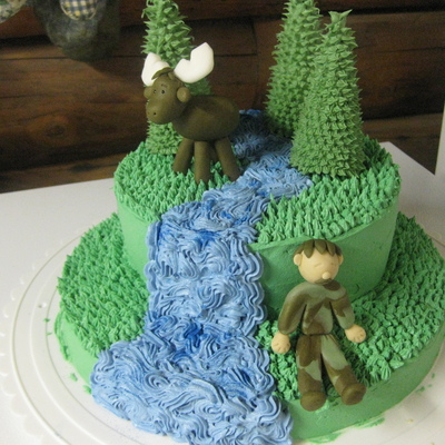 Moose & River Birthday Cake