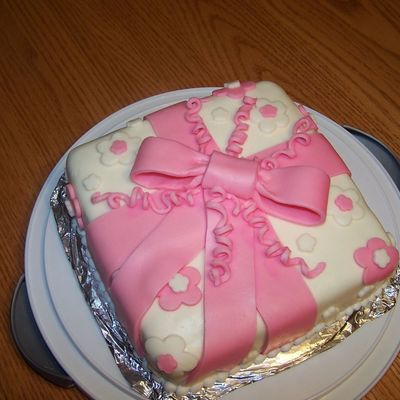 1St Fondant Bow Cake